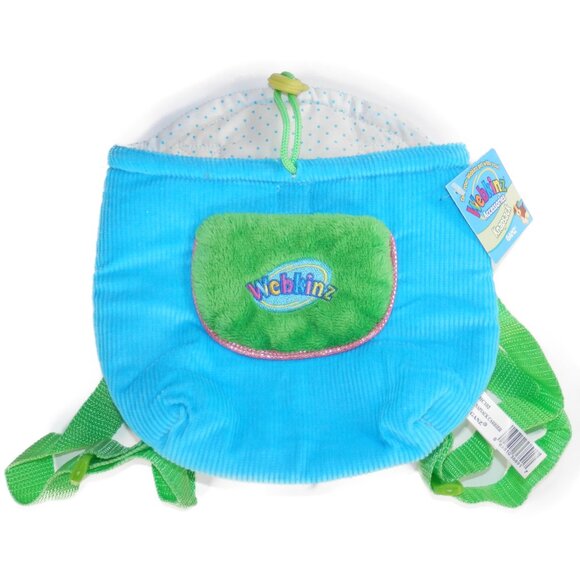 Webkinz Knapsack Backpack Bag Carrier Ganz Blue Kids Plush Pet w/ Tags 9" - Picture 1 of 7